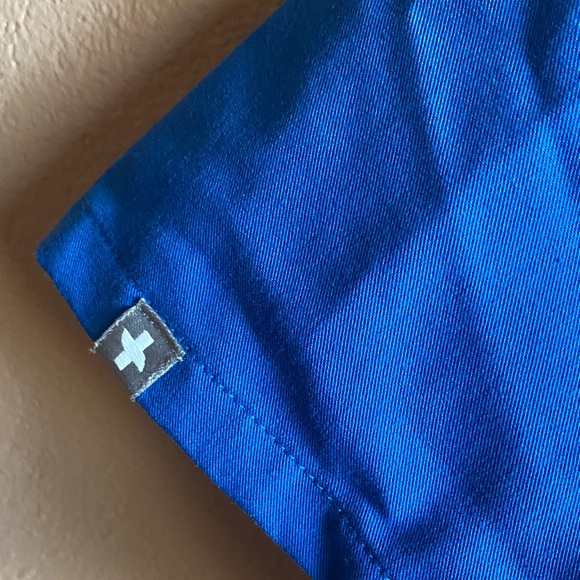 FIGS  Royal Blue Medical Scrub Top - Picture 3 of 8